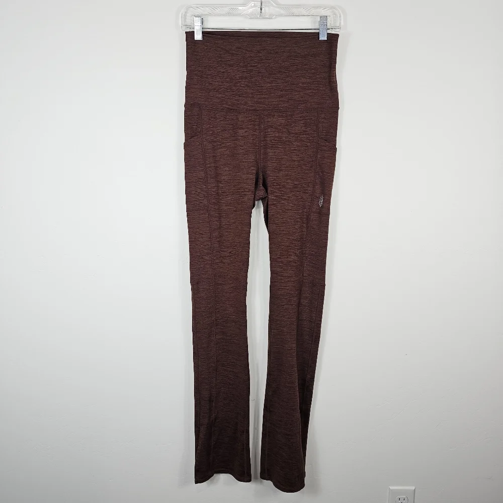 Free People Movement Zen Again Heather Flare Leggings / Yoga Pants Small - Picture 2 of 7